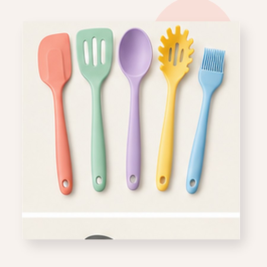 Aura Silicone Utensil Set