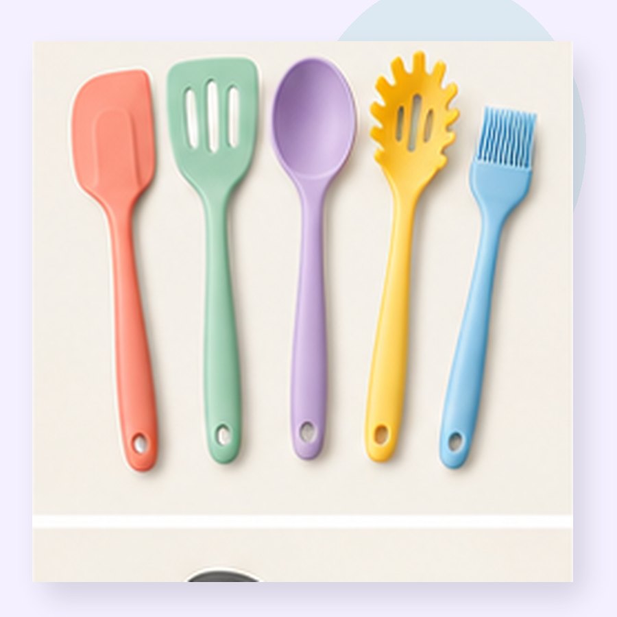 Dune Silicone Utensil Set