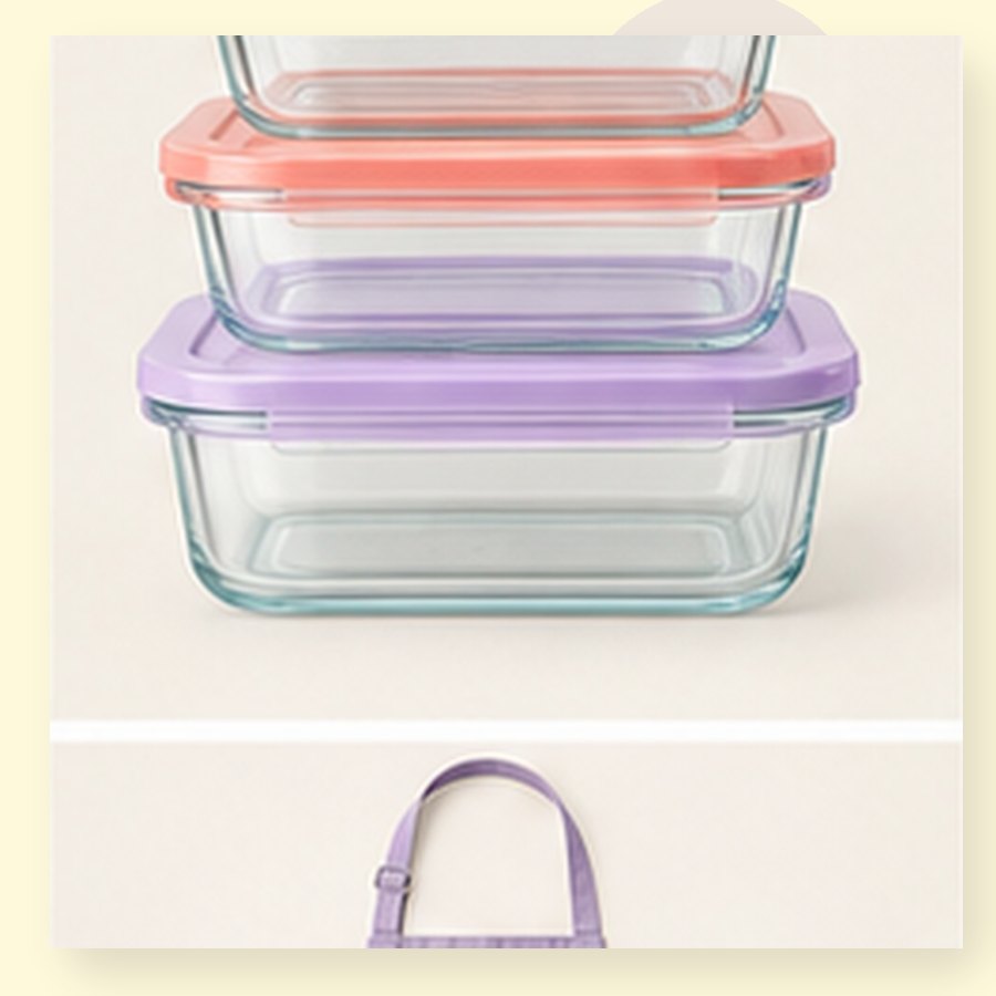 Fig Glass Meal Prep Set
