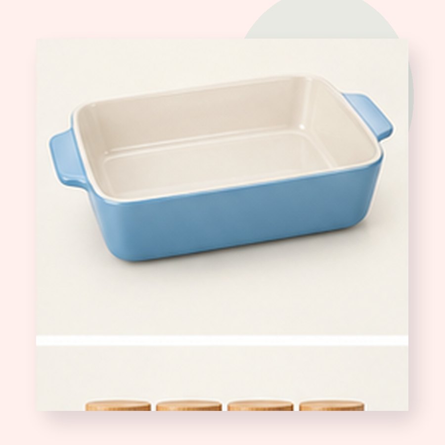 Honey Ceramic Baking Dish