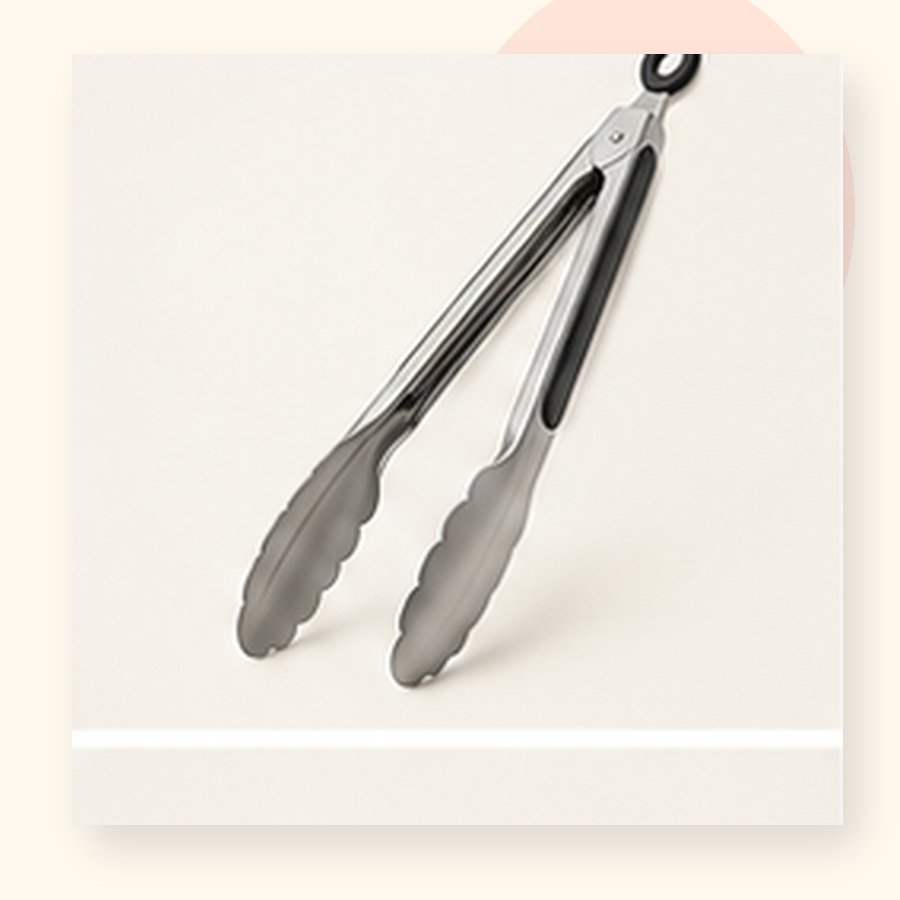 Indigo Stainless Tongs