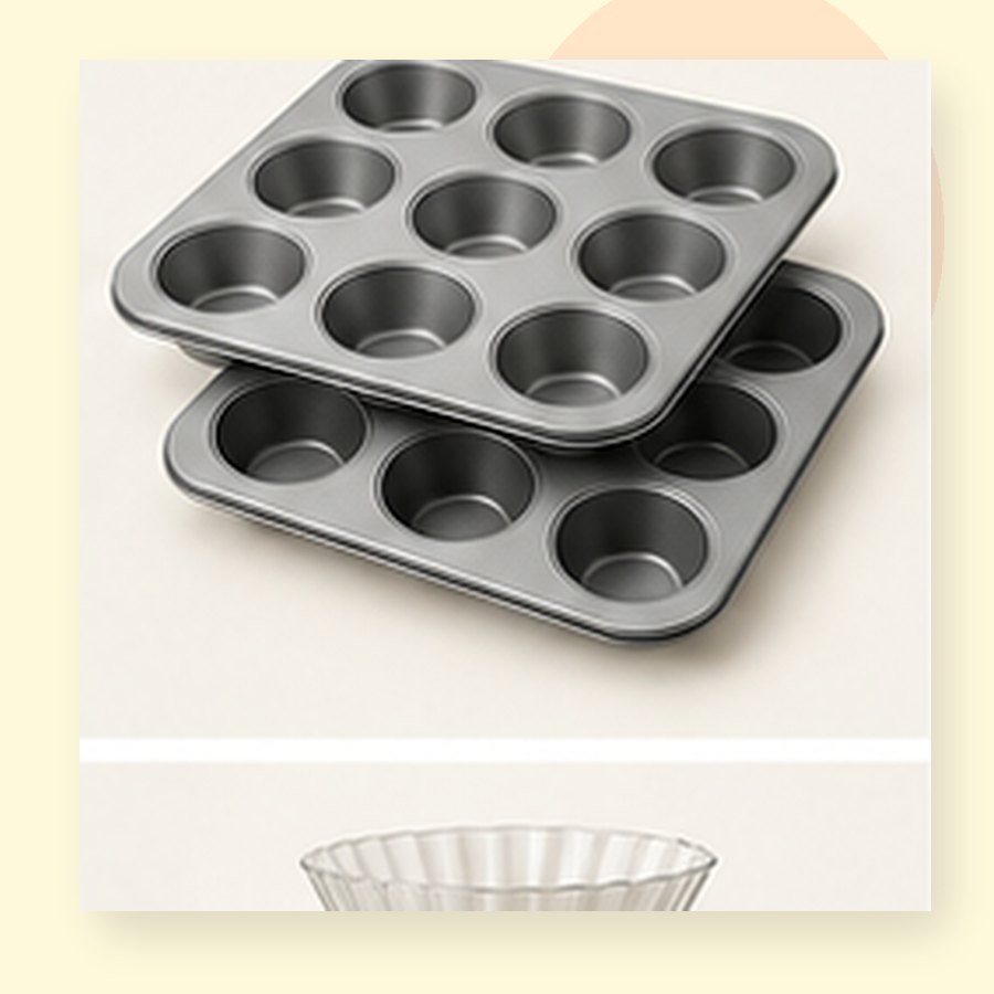 Indigo Muffin Pan Set