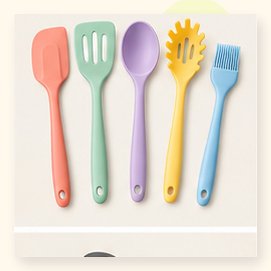 Kiwi Silicone Utensil Set