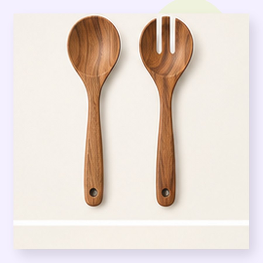 Kiwi Acacia Serving Set