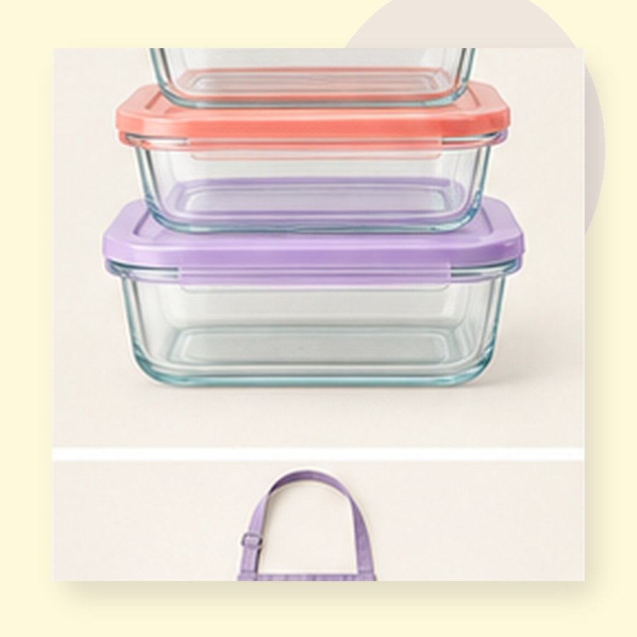 Nova Glass Meal Prep Set