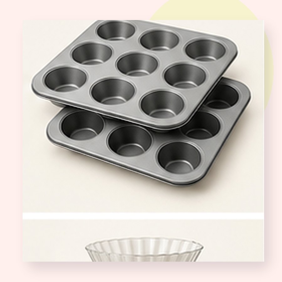 Olive Muffin Pan Set