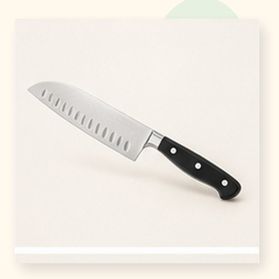 Peach Santoku Knife