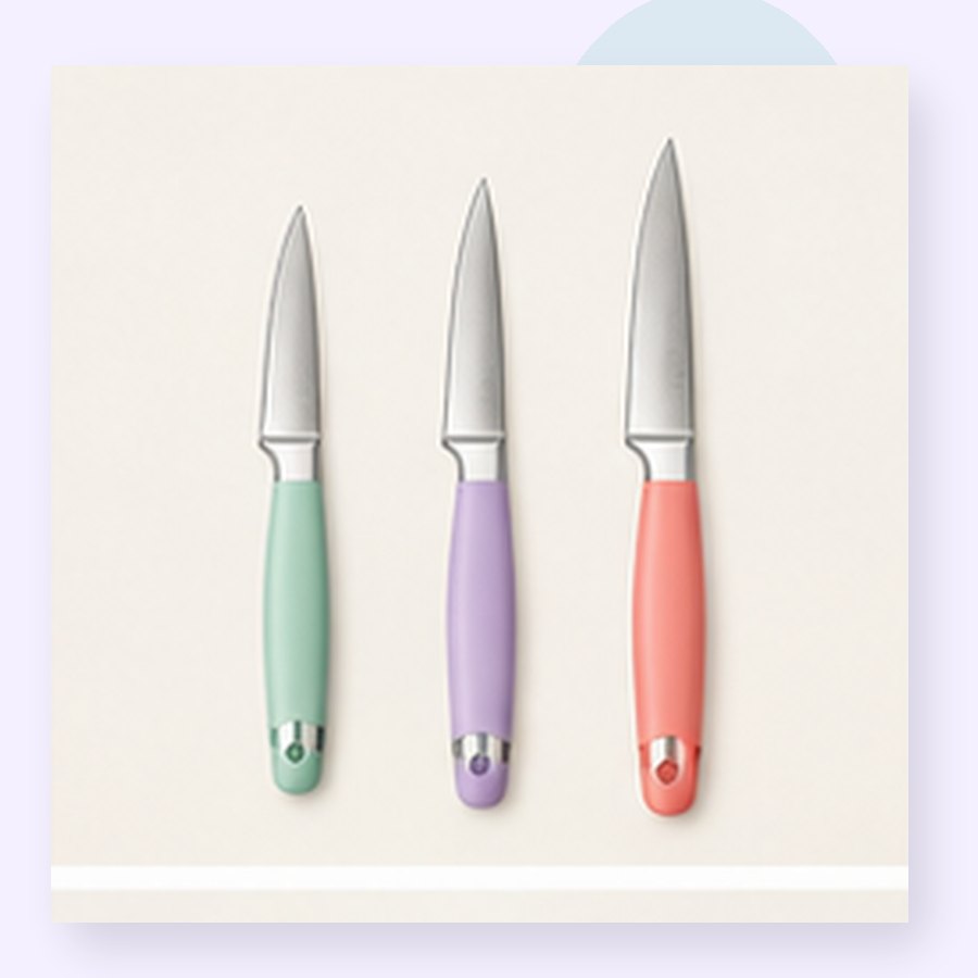 Peach Paring Knife Set