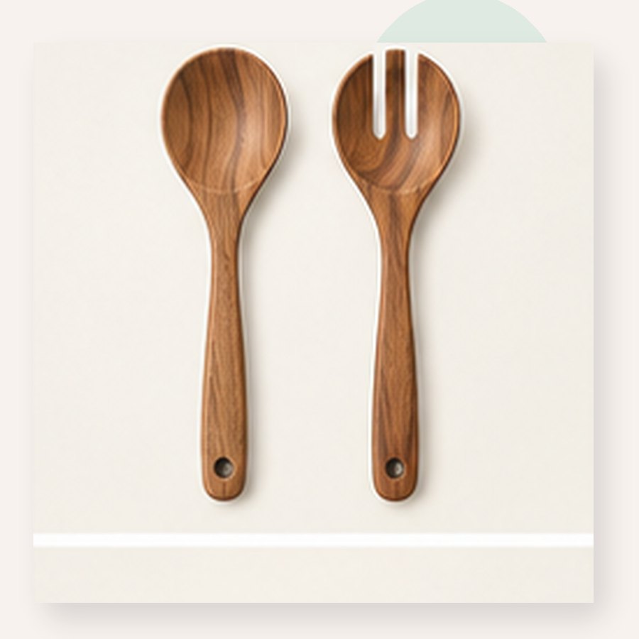 Peach Acacia Serving Set