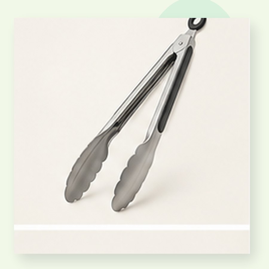 Peach Stainless Tongs