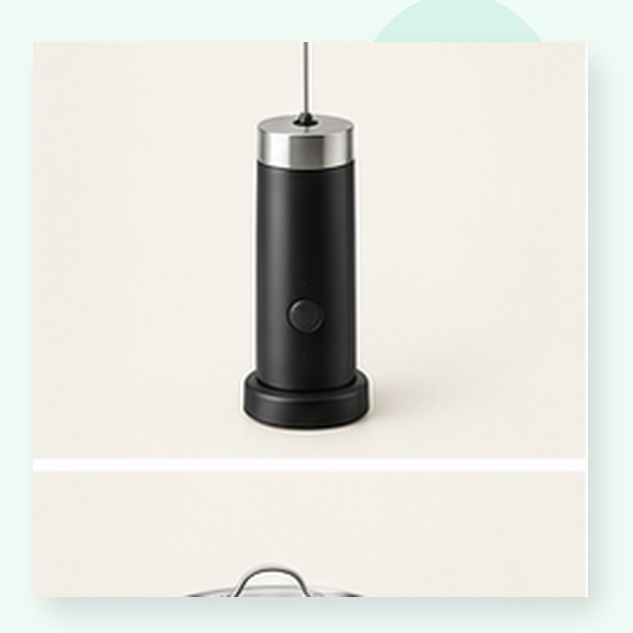 Peach Electric Milk Frother