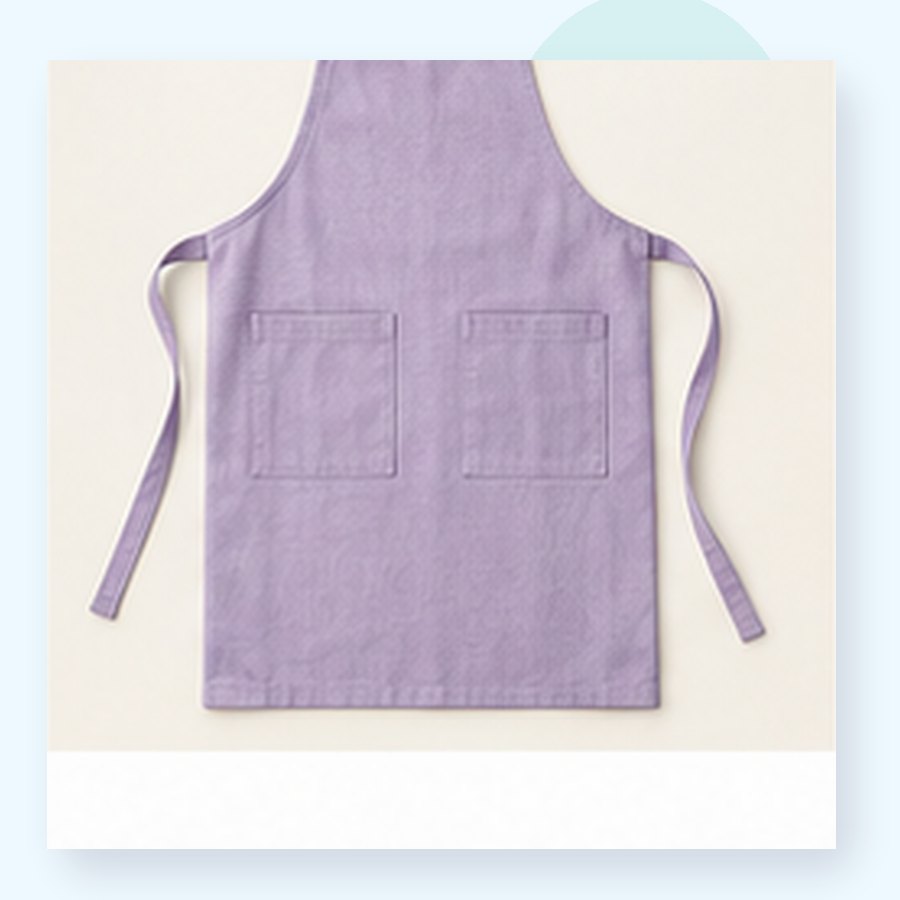 Peach Linen Apron