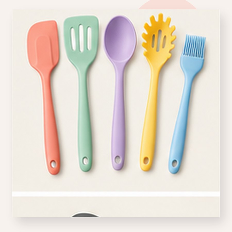 Quartz Silicone Utensil Set