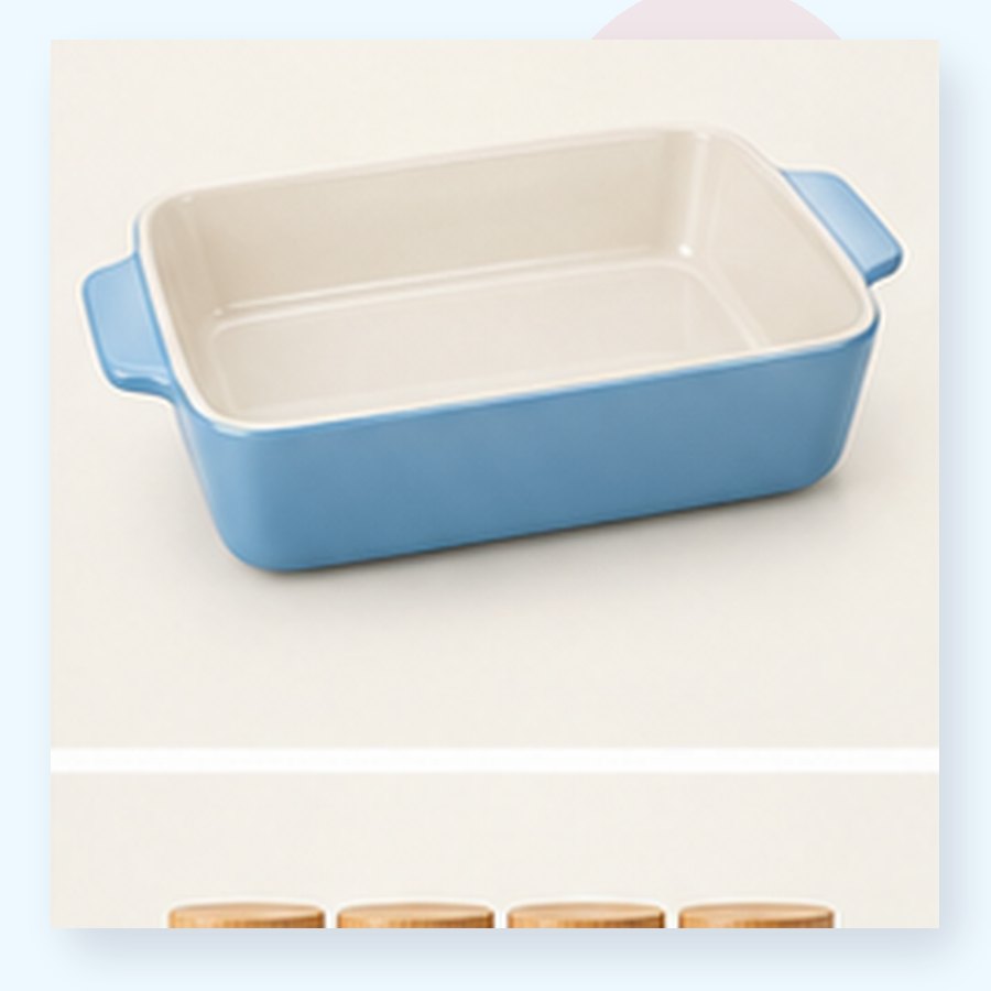 Quartz Ceramic Baking Dish