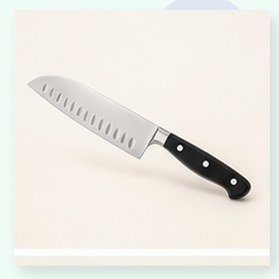 Rose Santoku Knife