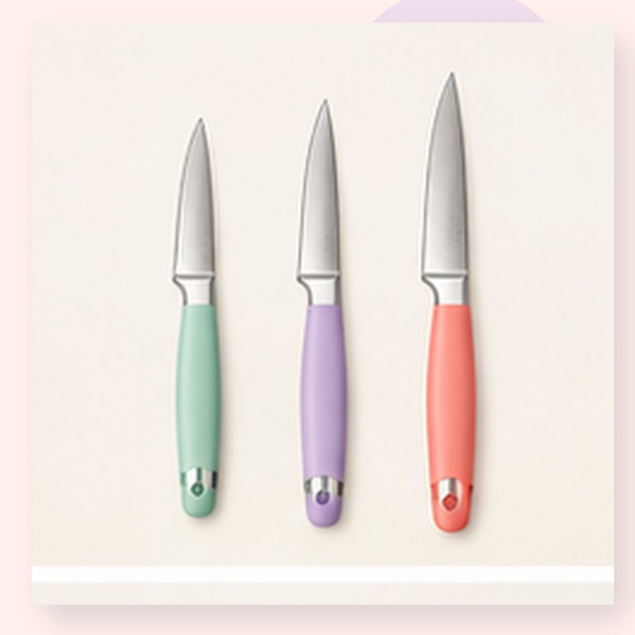 Rose Paring Knife Set