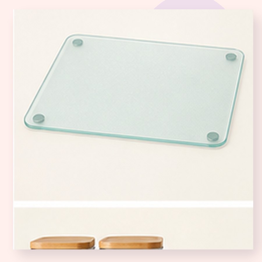 Rose Glass Cutting Board