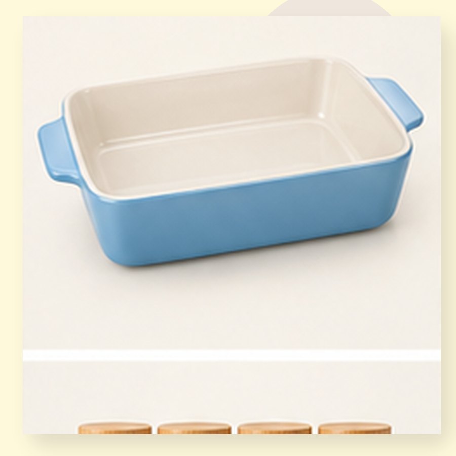 Rose Ceramic Baking Dish
