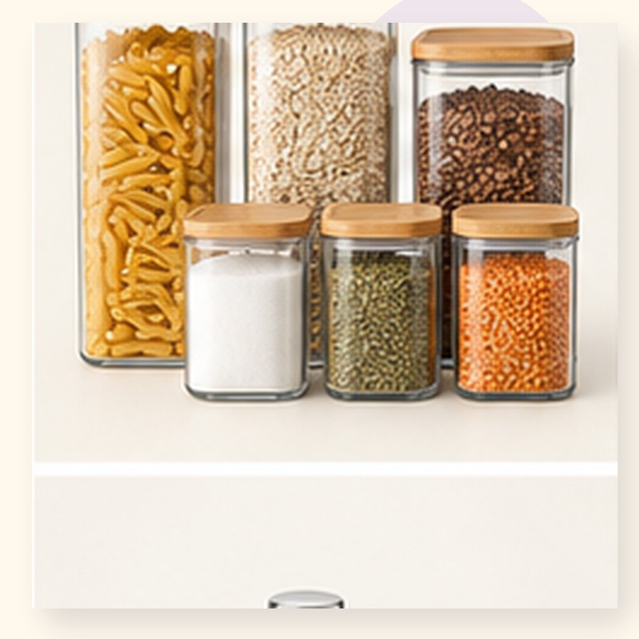 Rose Pantry Container Set