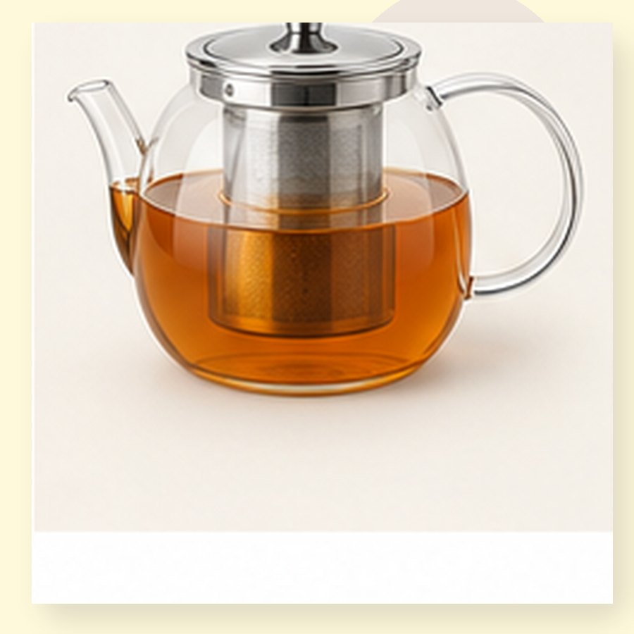 Rose Tea Infuser Pot