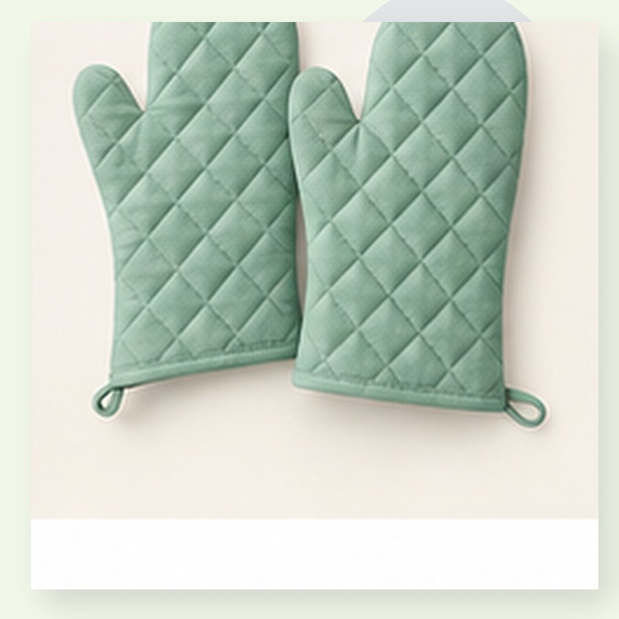 Rose Oven Mitt Pair