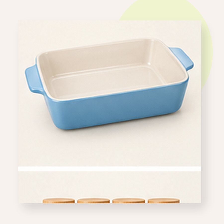 Sage Ceramic Baking Dish