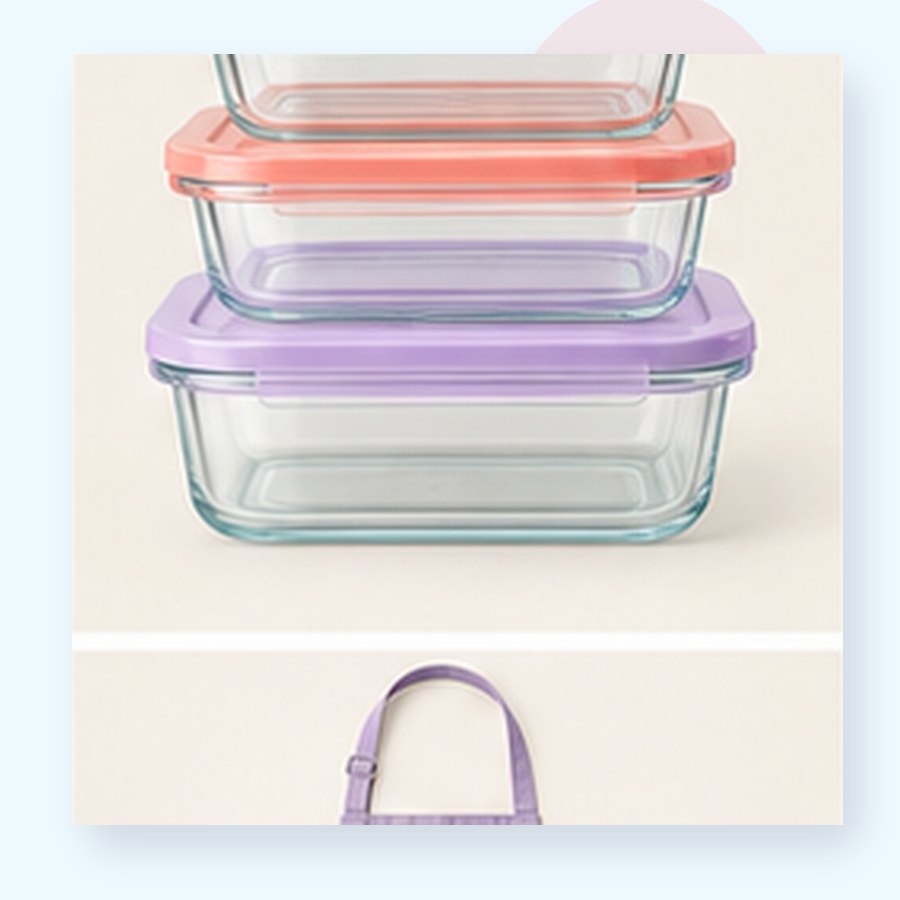 Umber Glass Meal Prep Set
