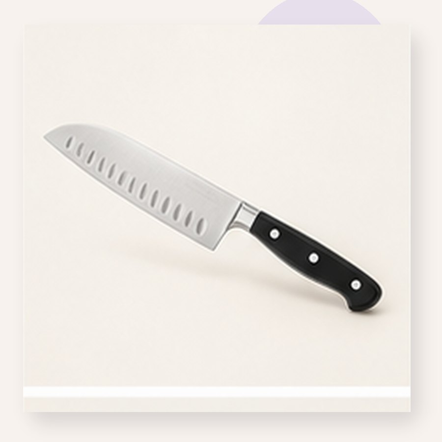 Violet Santoku Knife