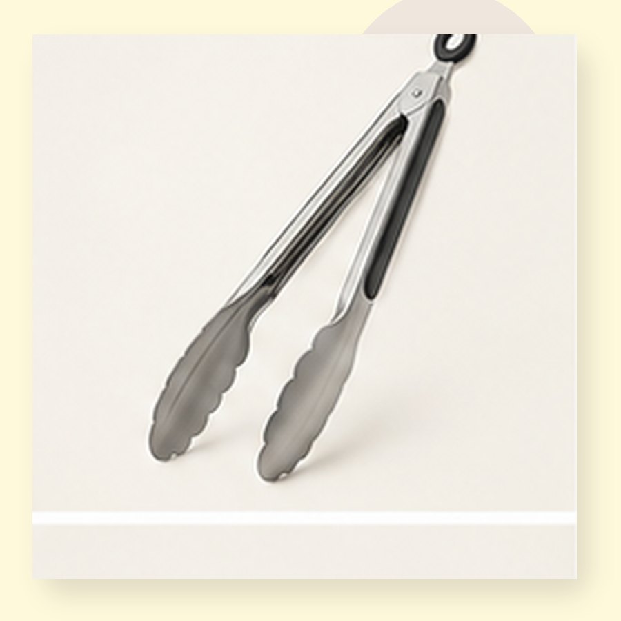 Violet Stainless Tongs