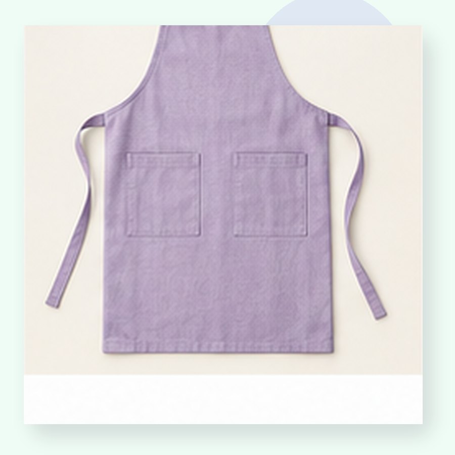 Violet Linen Apron