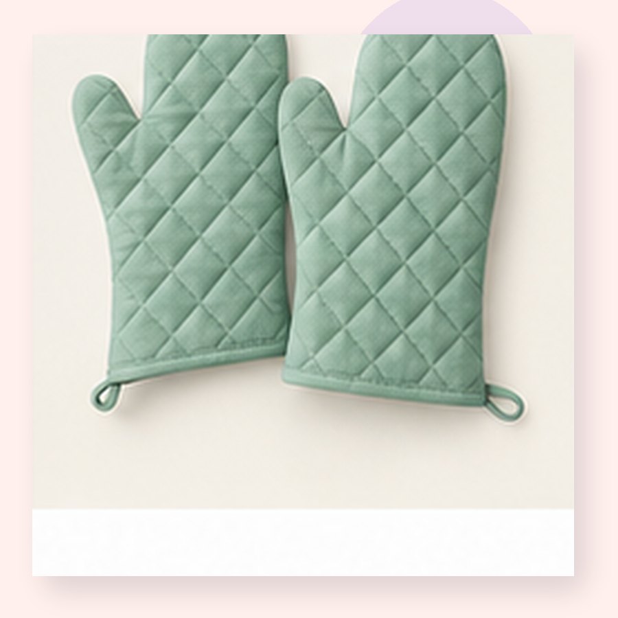 Violet Oven Mitt Pair