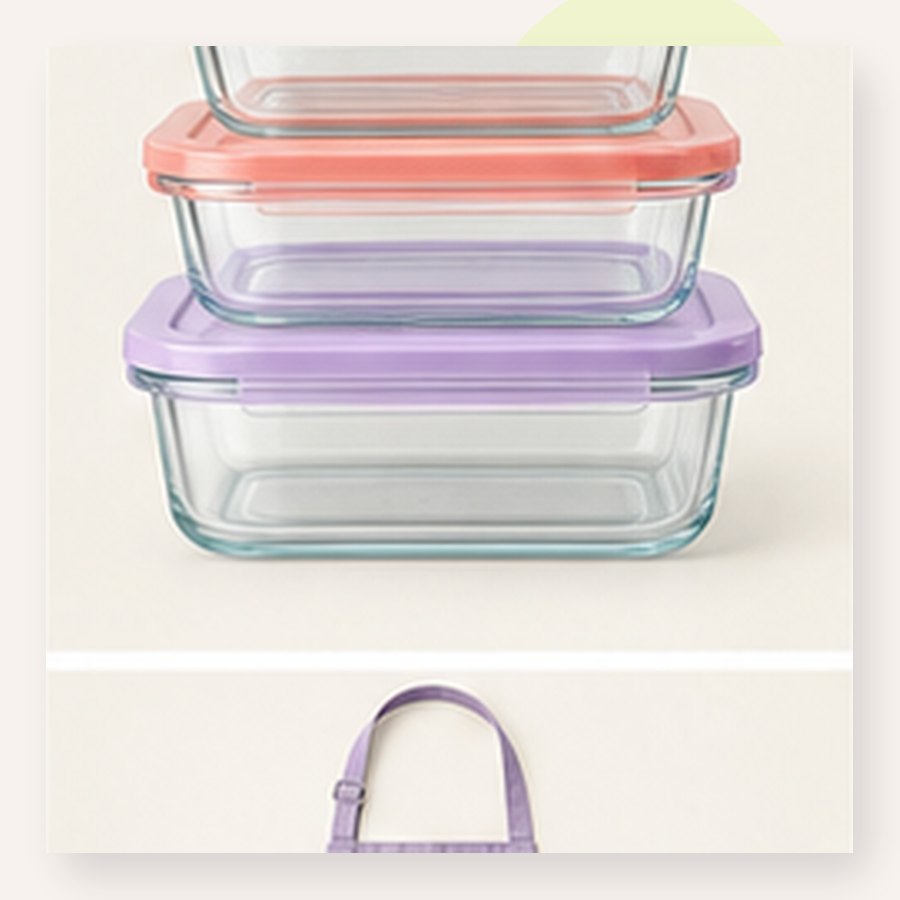Willow Glass Meal Prep Set