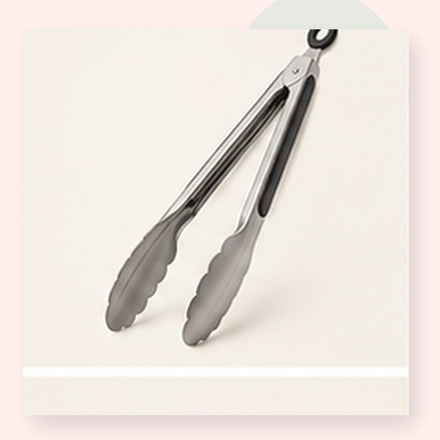 Coral Stainless Tongs