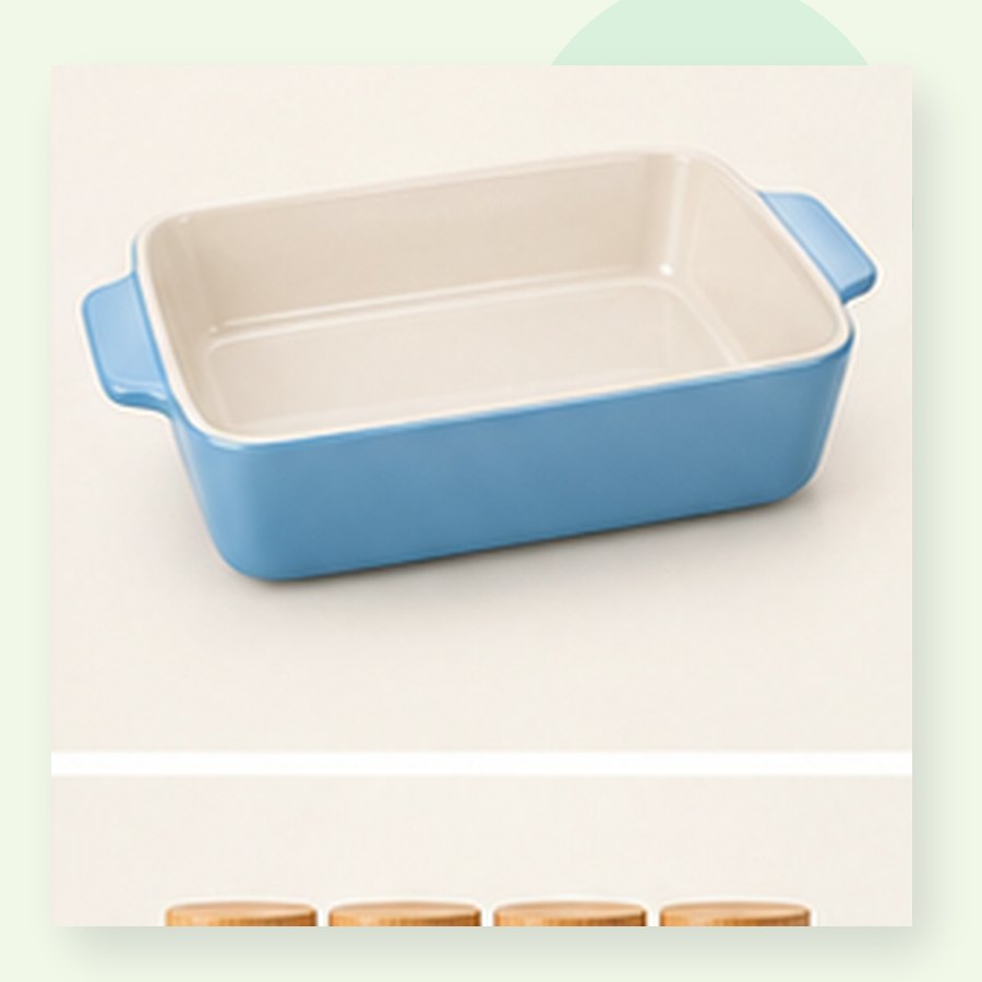 Coral Ceramic Baking Dish