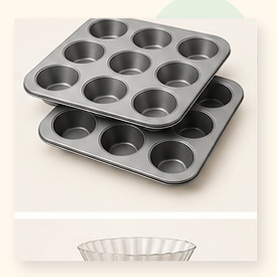 Coral Muffin Pan Set