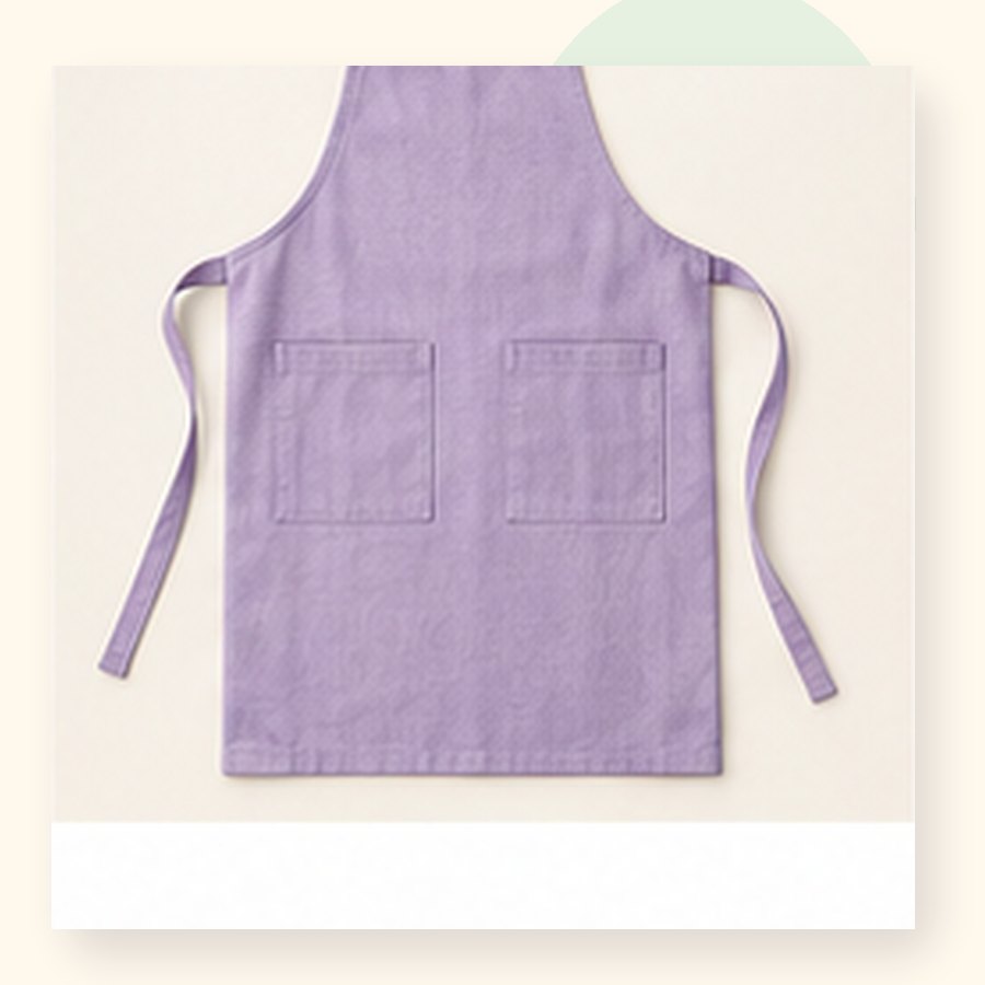 Coral Linen Apron