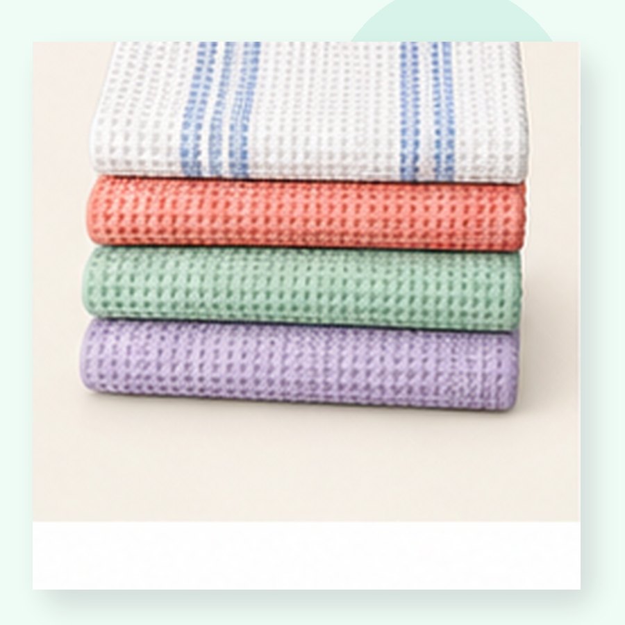 Coral Dish Towel Set