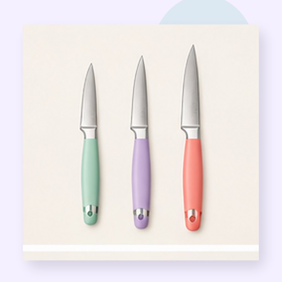 Groove Paring Knife Set