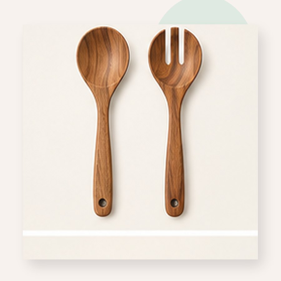 Groove Acacia Serving Set
