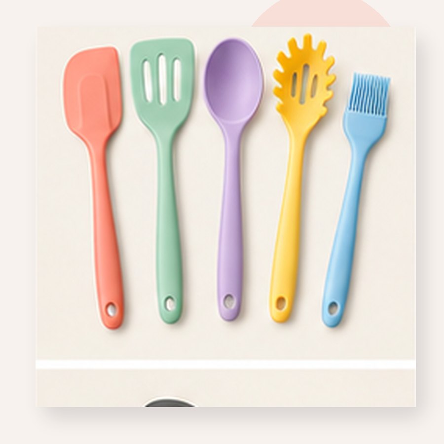 Halo Silicone Utensil Set