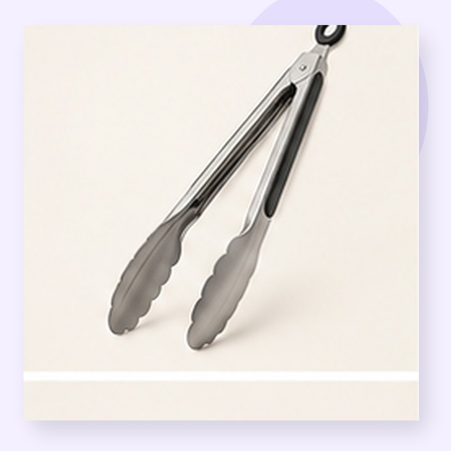 Iris Stainless Tongs