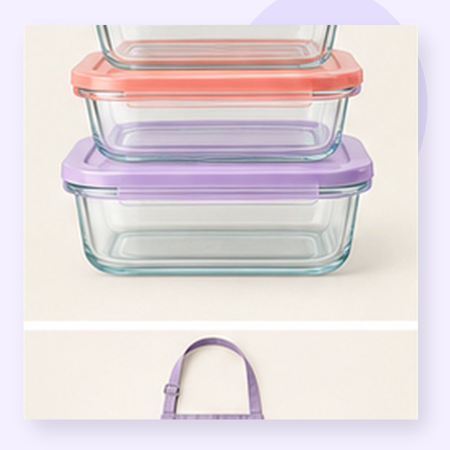 Iris Glass Meal Prep Set