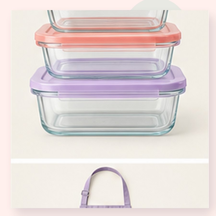 Kite Glass Meal Prep Set