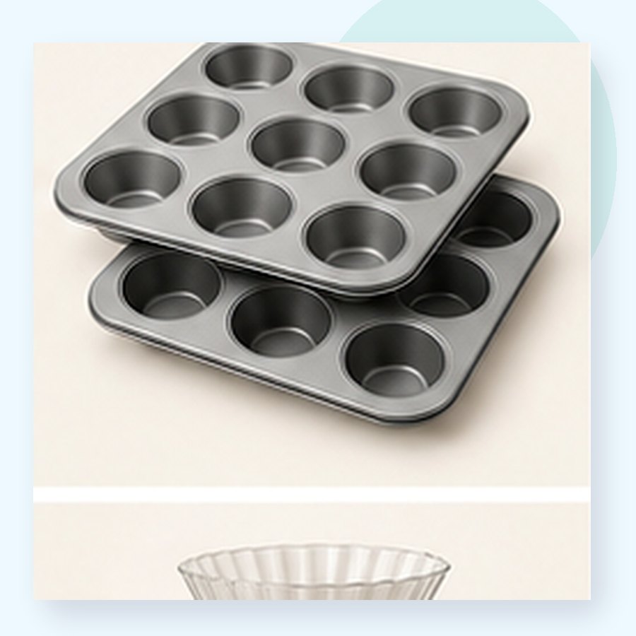 Poppy Muffin Pan Set